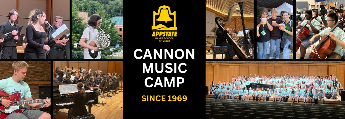 Small photo collage of Cannon Music Camp